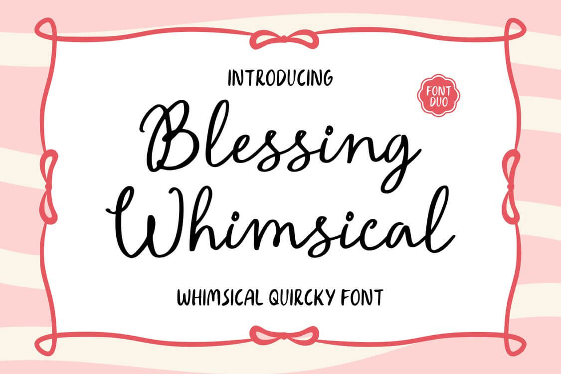 Blessing Whimsical Font