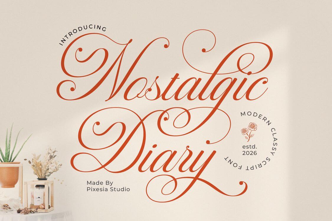 Nostalgic Diary Font